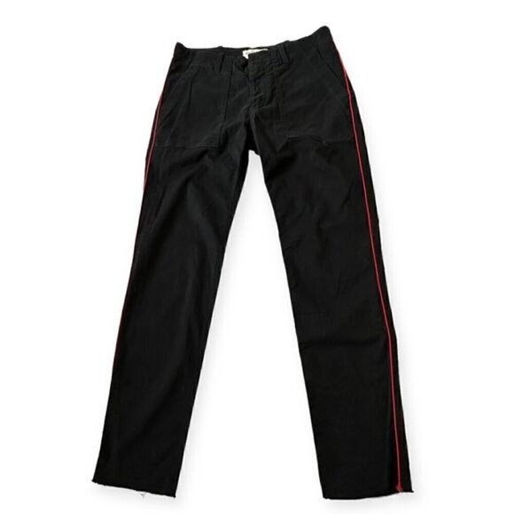 Nili Lotan Jenna pant with Piping, Black with red, Size 2 - Picture 5 of 13